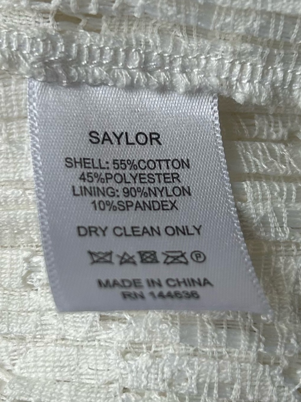 Saylor Gal Ruffle Lace Mini Dress in White Size Medium Bridal Boho - Picture 6 of 6